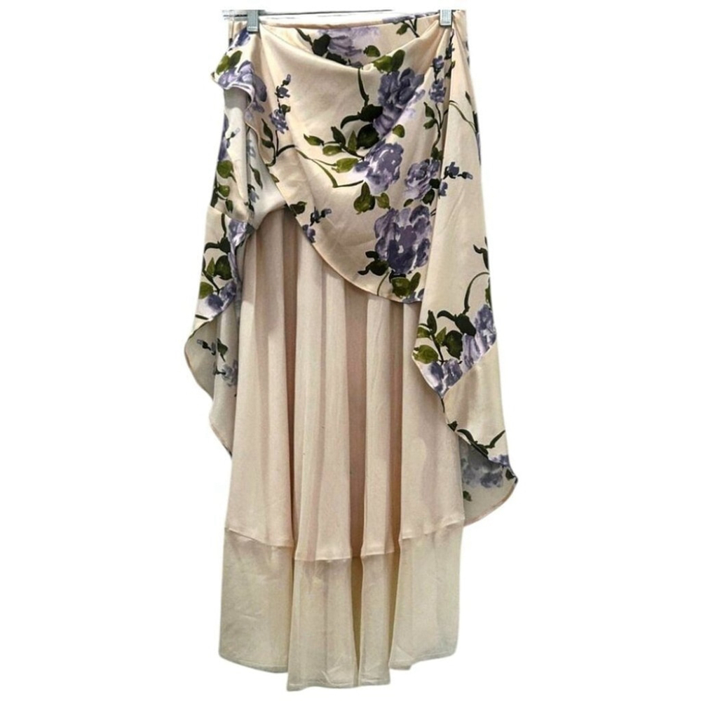 Cami NYC Genoa Silk Midi Skirt XS Moonflower Floral - Picture 3 of 16